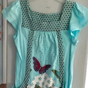 NEW sweet butterfly top with pockets